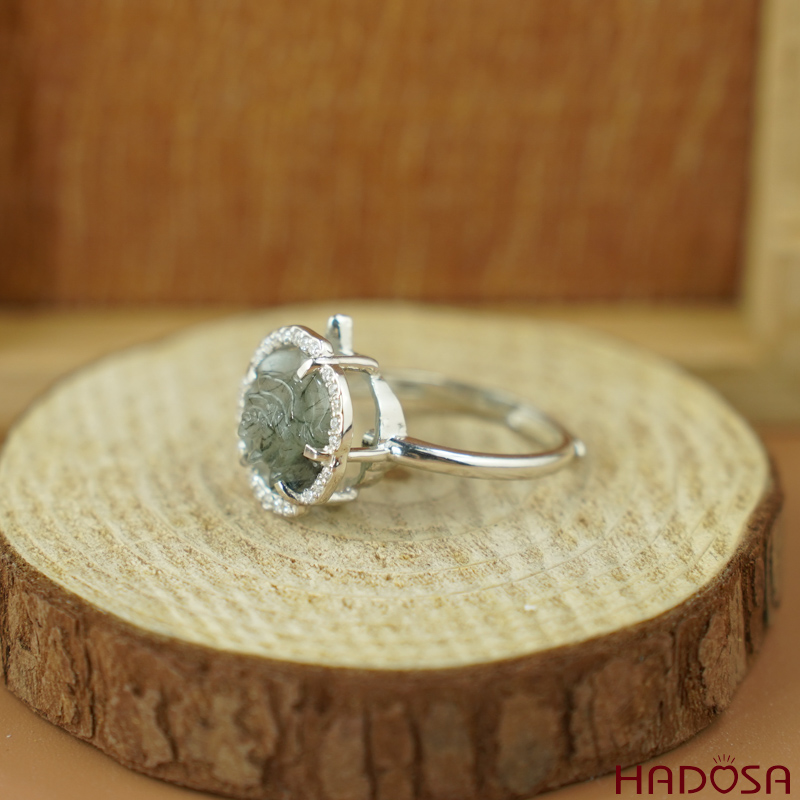 Hoa mẫu đơn thạch anh tóc xanh