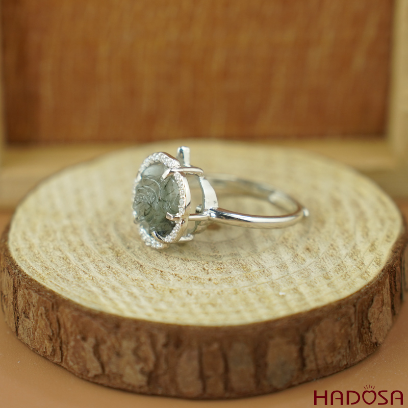 Hoa mẫu đơn thạch anh tóc xanh