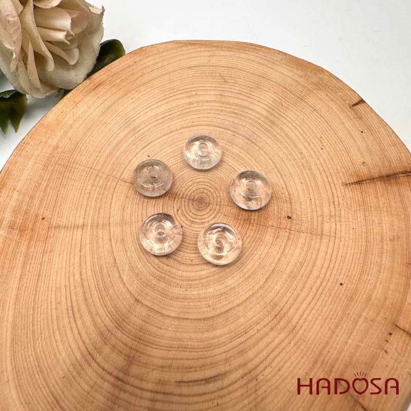 Đồng điếu đá thạch anh trắng 10mm