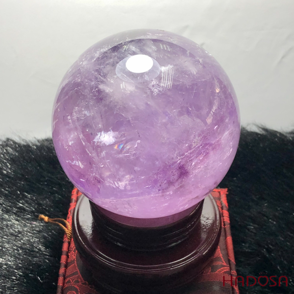 Cầu thạch anh tím 4A 170gr 5cm