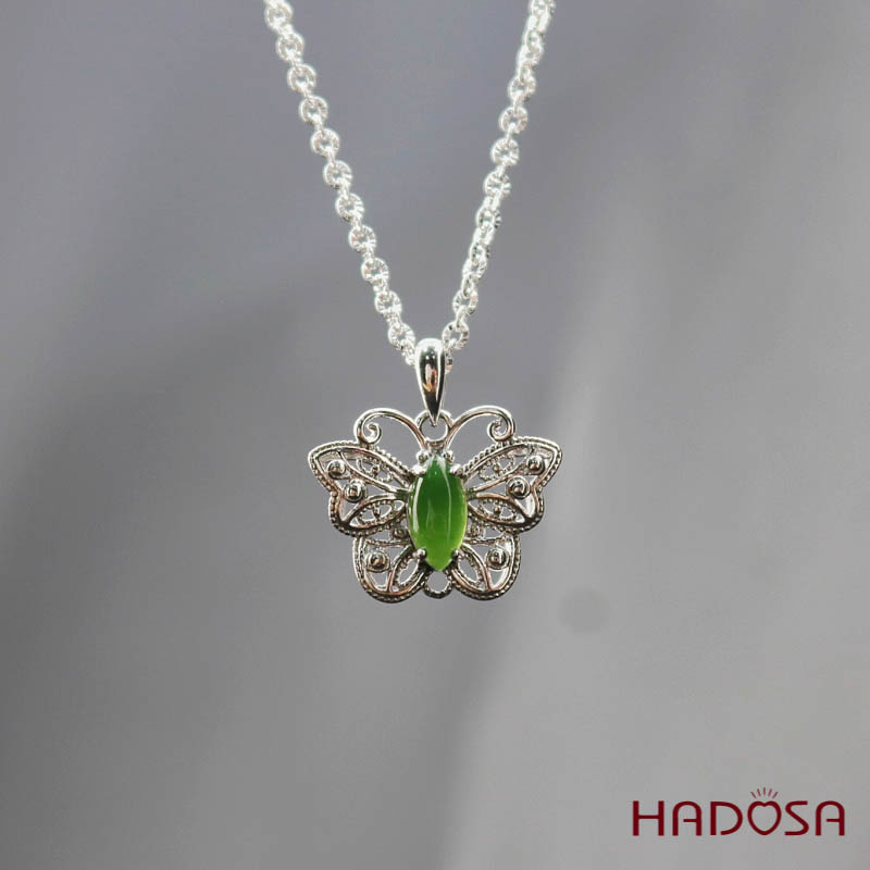 Mặt dây chuyền Ngọc bích 4*8mm