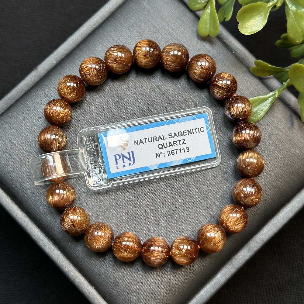 Thạch anh tóc đồng Vip 8.5mm đồng trục chuẩn 8A