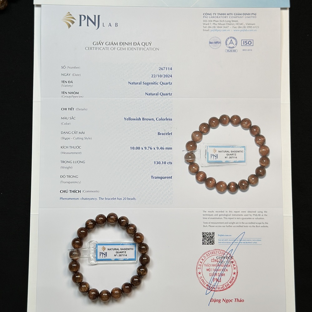 Thạch anh tóc đồng Vip 9mm đồng trục chuẩn 8A