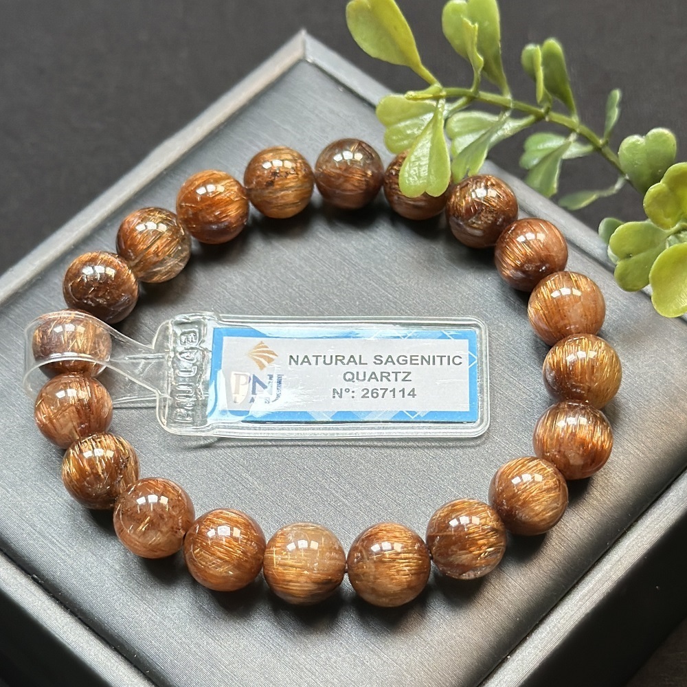 Thạch anh tóc đồng Vip 9mm đồng trục chuẩn 8A