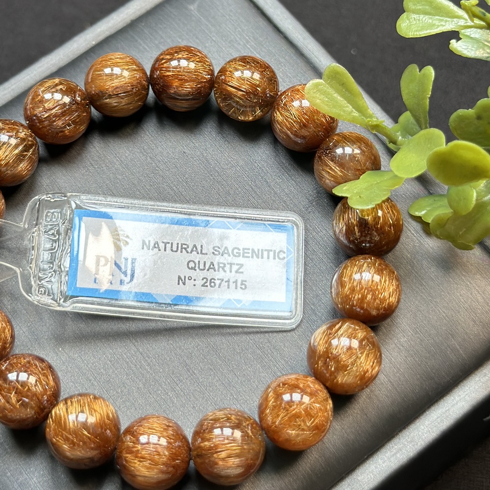 Thạch anh tóc đồng Vip 10mm đồng trục chuẩn 8A