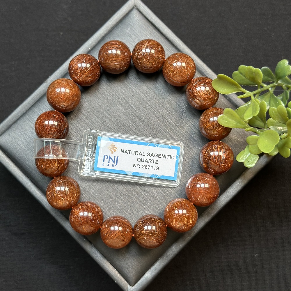 Thạch Anh tóc nâu 13 ly chuẩn 6A cao cấp