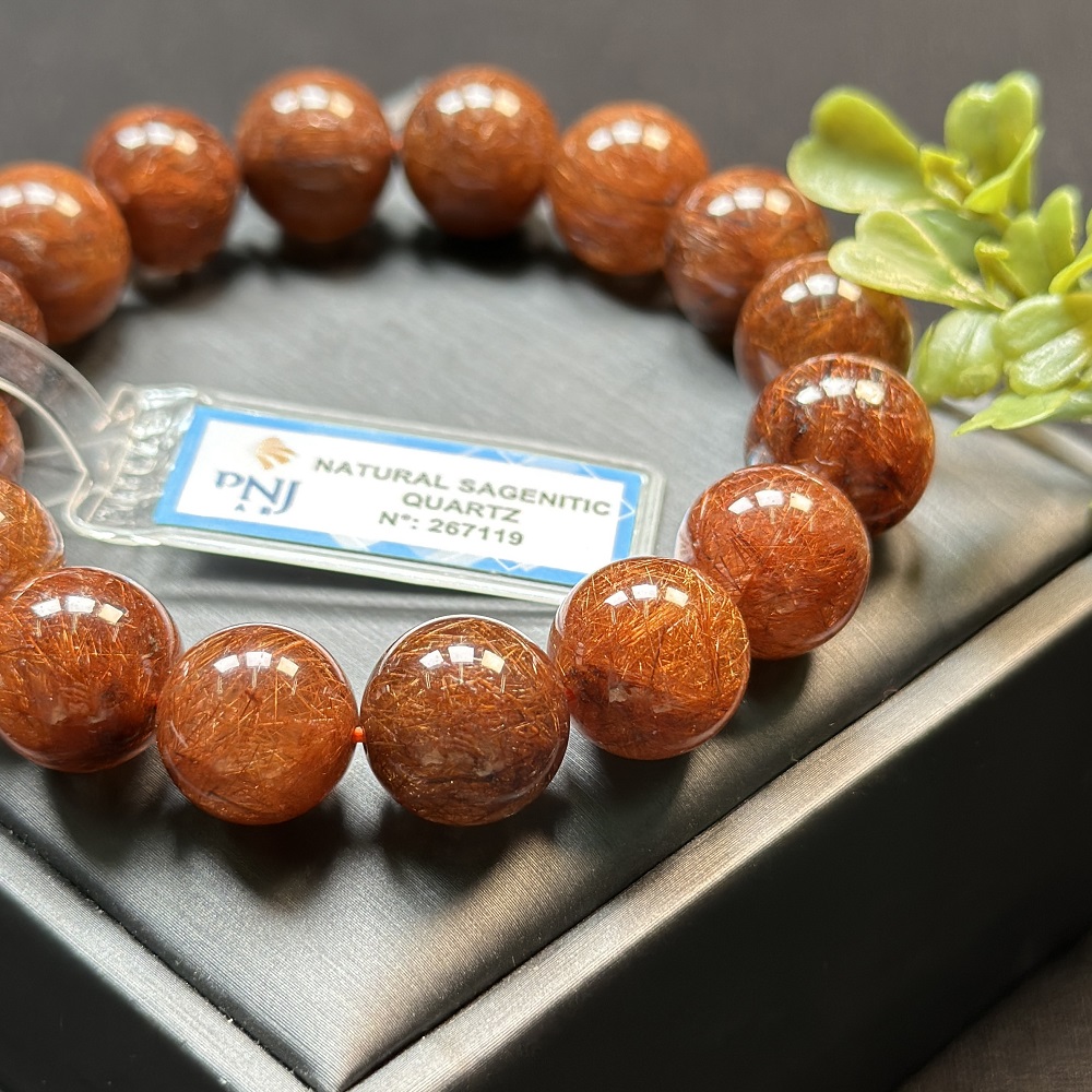 Thạch Anh tóc nâu 13 ly chuẩn 6A cao cấp