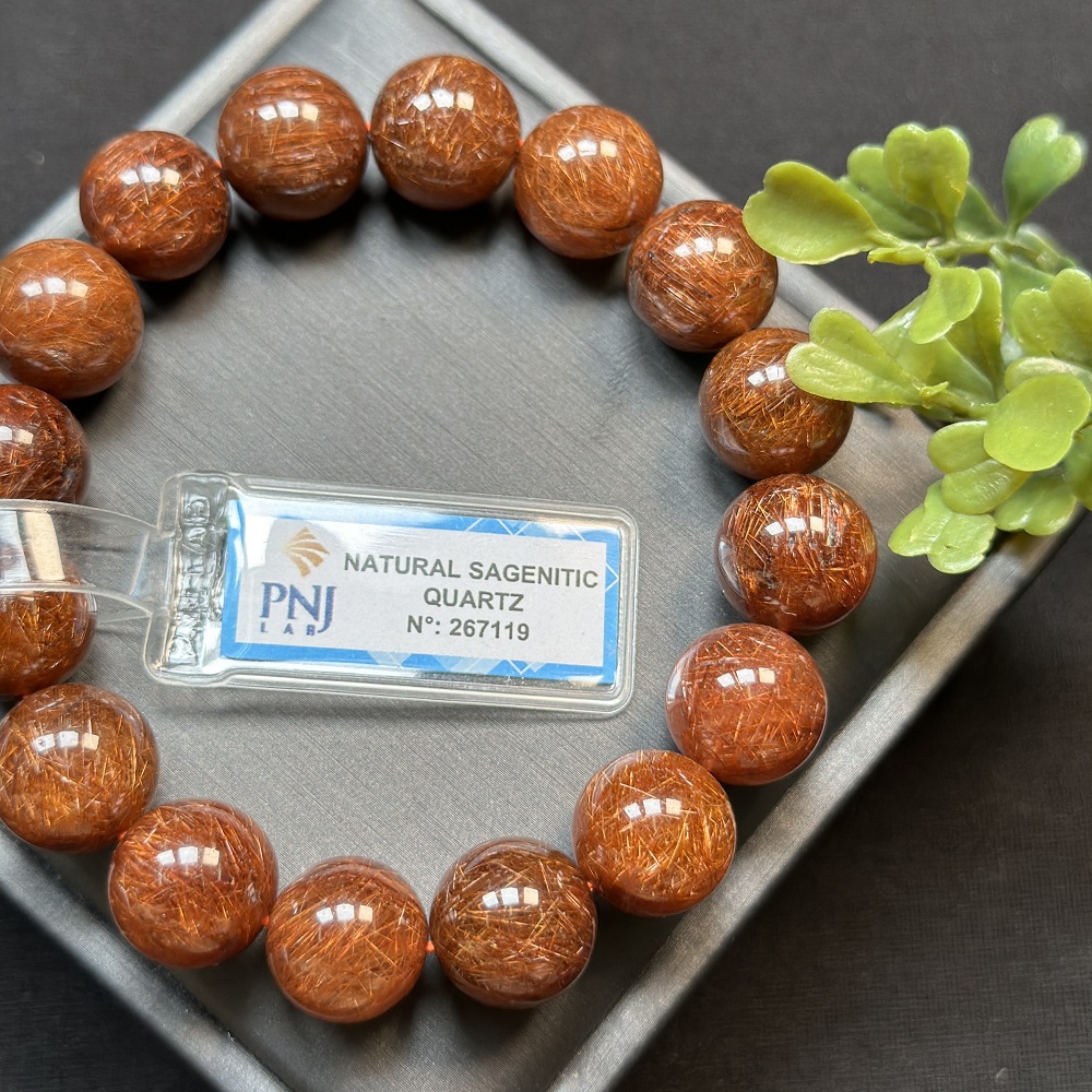 Thạch Anh tóc nâu 13 ly chuẩn 6A cao cấp