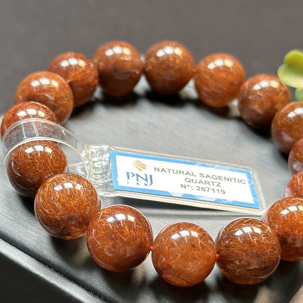 Thạch Anh tóc nâu 13 ly chuẩn 6A cao cấp