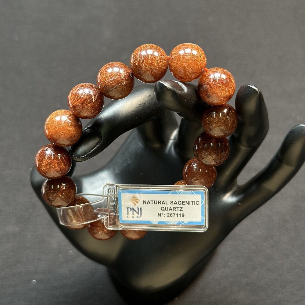 Thạch Anh tóc nâu 13 ly chuẩn 6A cao cấp