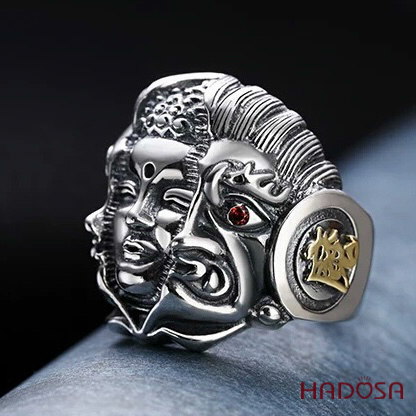 Nhẫn bạc nam Thiện Ác