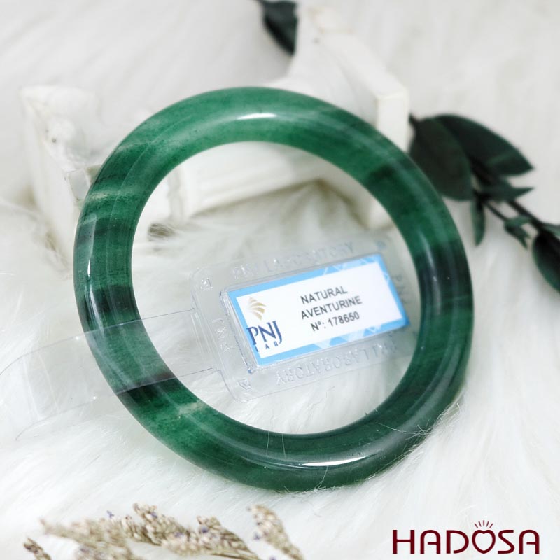 Vòng kiềng dâu tây xanh bản tròn chuẩn 5A ni 54