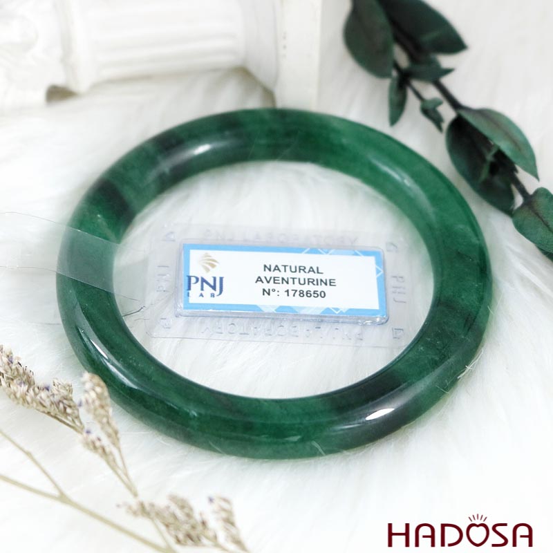 Vòng kiềng dâu tây xanh bản tròn chuẩn 5A ni 54