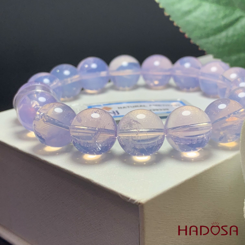 Vòng Thạch Anh ánh trăng Tím 11mm chuẩn 8A