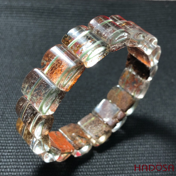 Vòng bản thạch anh ưu linh hoa 11x14mm