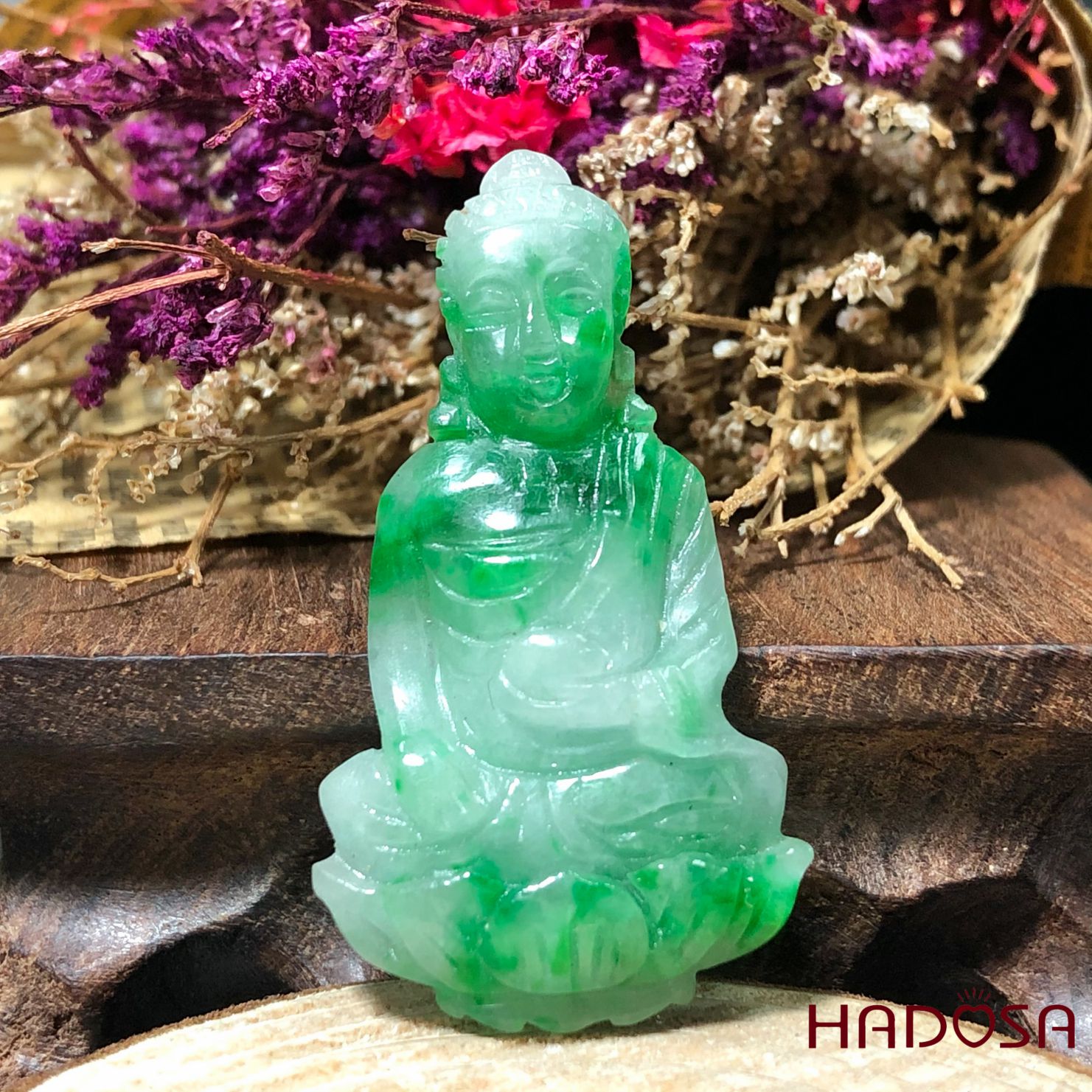 Cẩm thạch Phật bà xanh lí nhạt