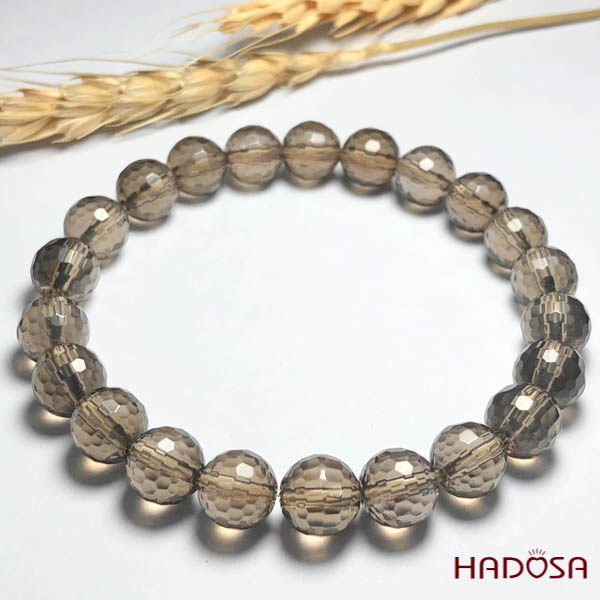 Vòng đá Thạch Anh Khói cắt giác 09mm