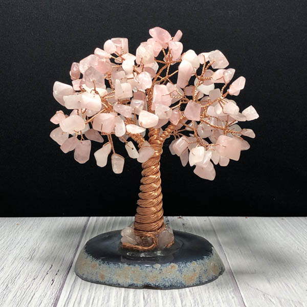 Cây tài lộc Thạch anh hồng 12*10*15