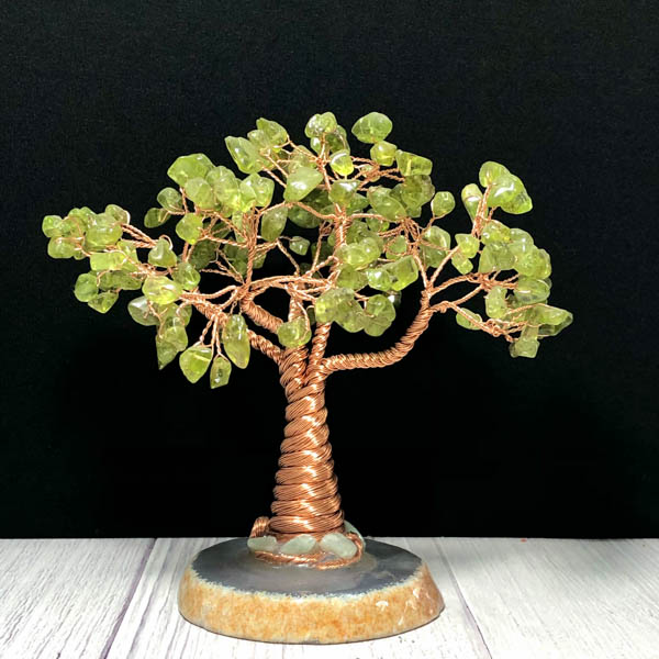 Cây tài lộc đá Peridot 12*10*15cm
