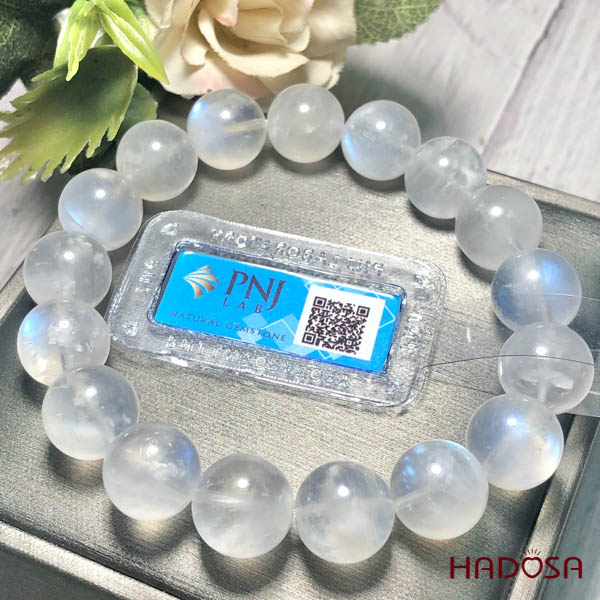 Vòng đá Mặt Trăng 12mm cao cấp chuẩn 5A