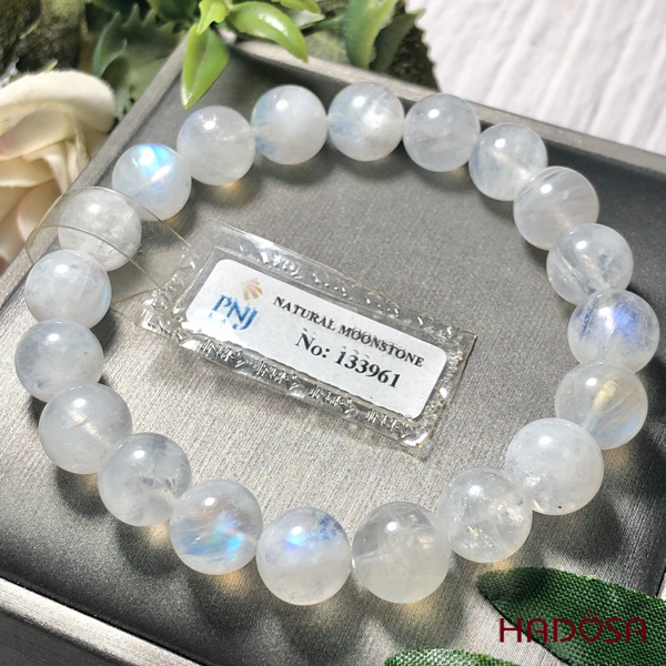 Vòng đá Mặt Trăng 9mm cao cấp chuẩn 4A