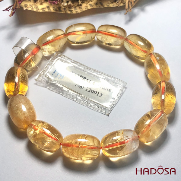 Vòng Thạch anh vàng lu thống 10x14mm 4A