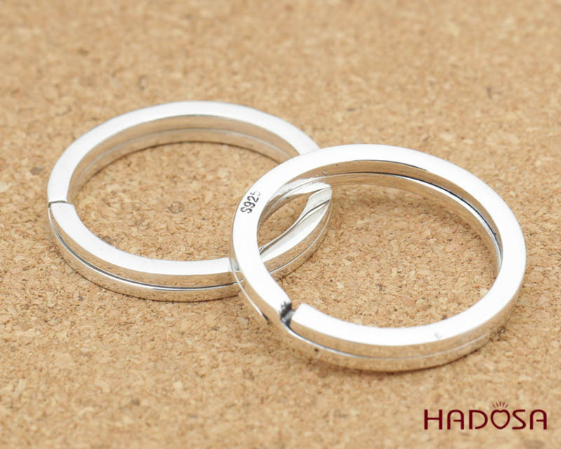 Khoen móc khoá bạc 30mm