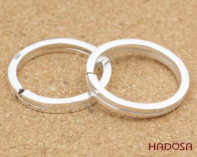 Khoen móc khoá bạc 30mm