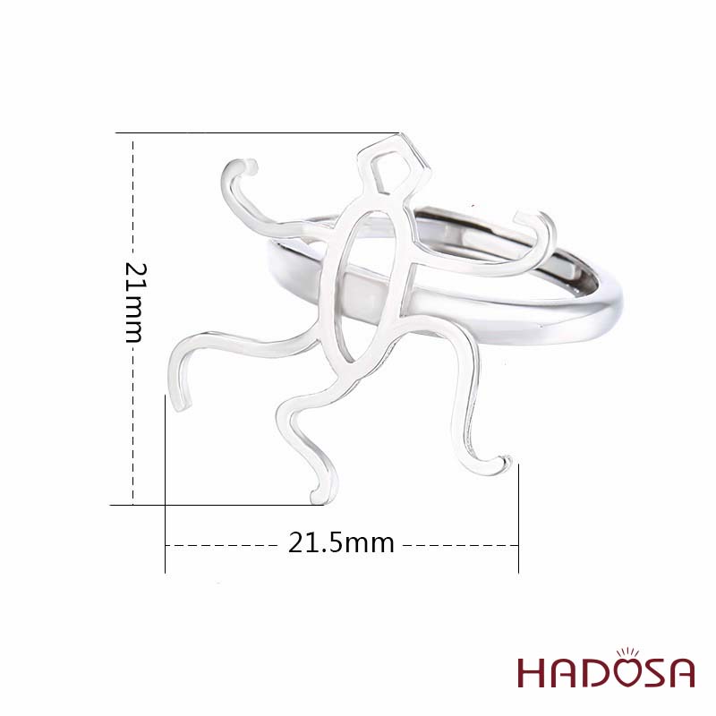 Khung nhẫn bạc Tỳ Hưu 22x22mm