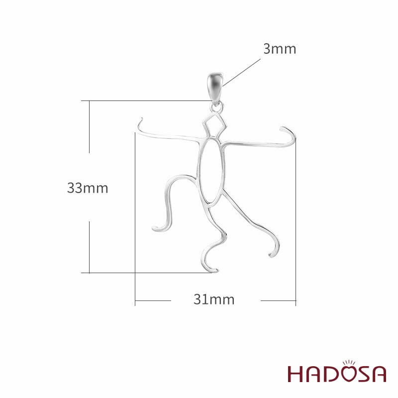 Khung mặt dây chuyền bạc Tỳ Hưu 33mm