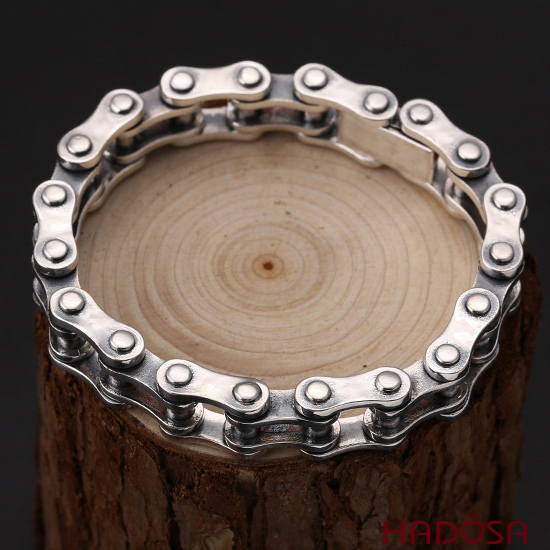 Lắc tay bạc dạng xích