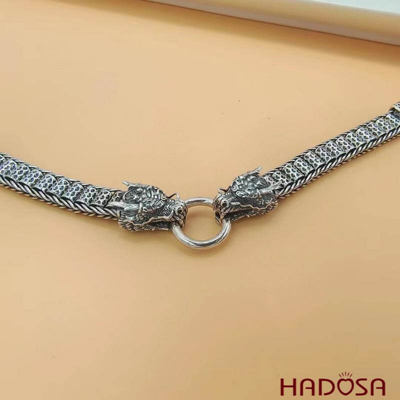 Lắc tay bạc Thái hình Rồng