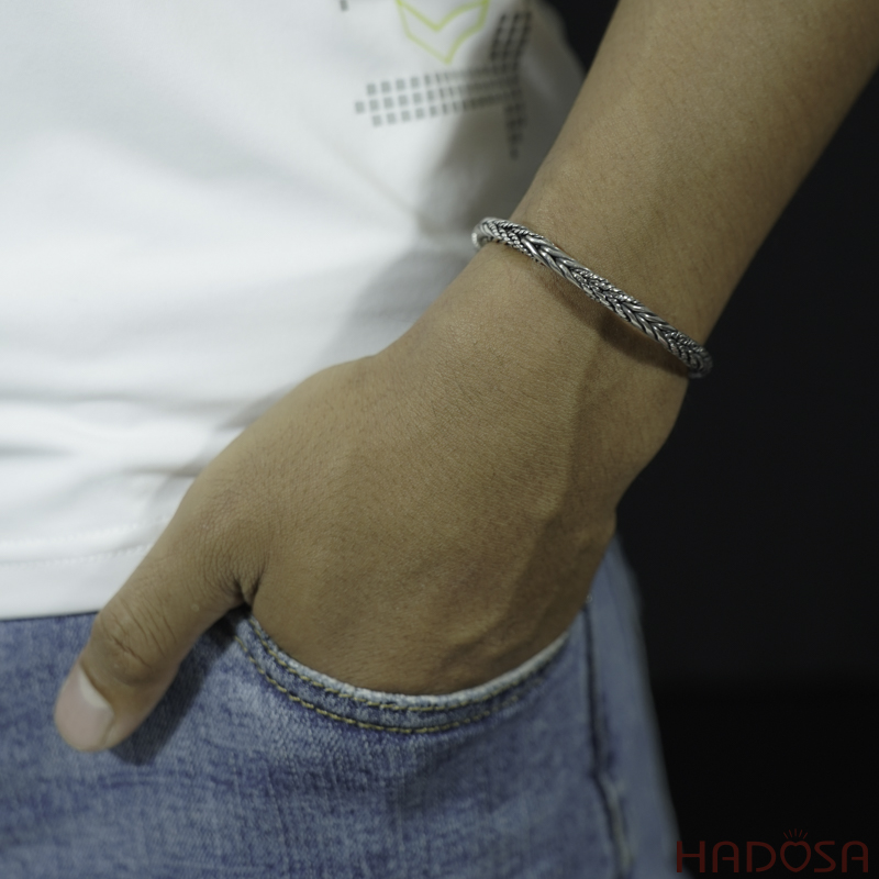 Lắc tay bạc Thái nam đẹp