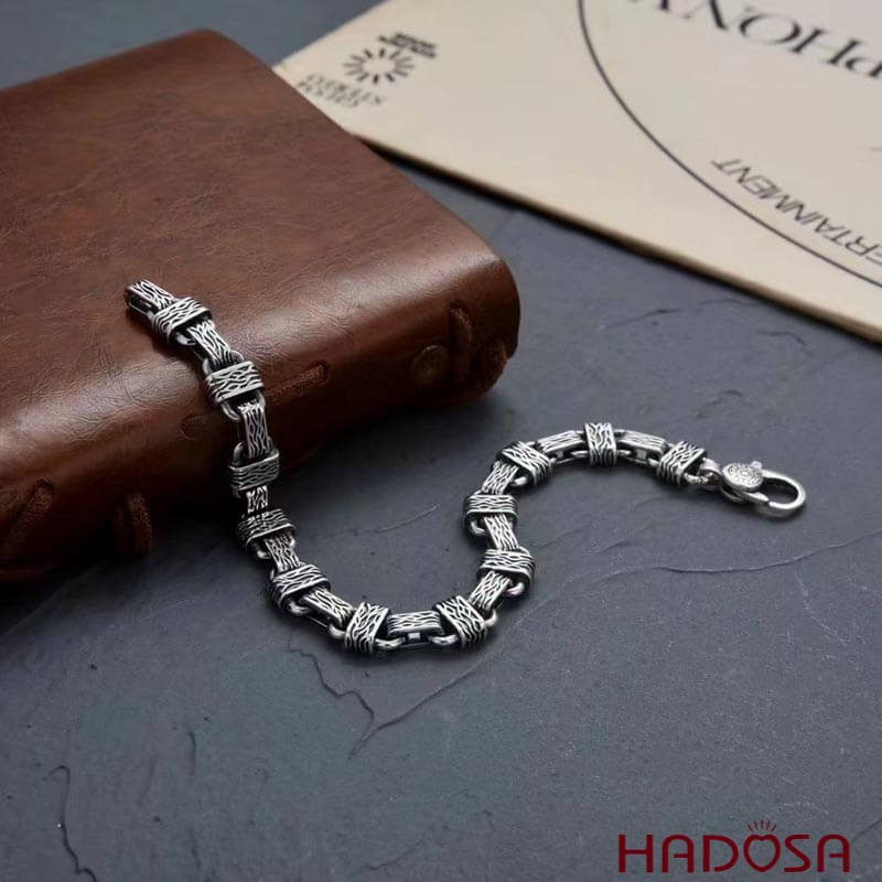 Lắc tay nam bạc đẹp