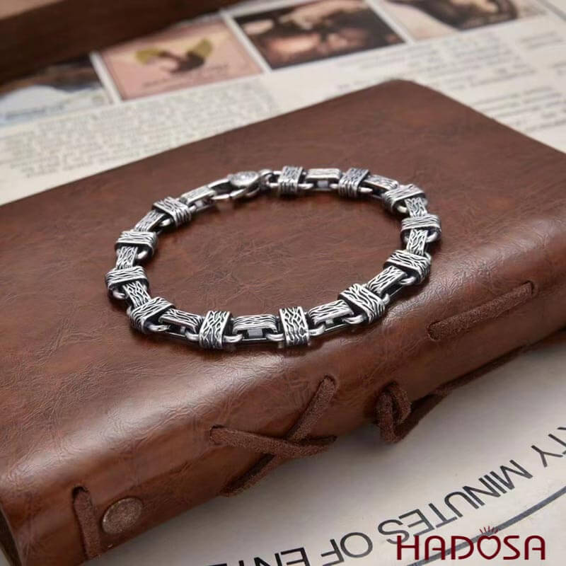 Lắc tay nam bạc đẹp