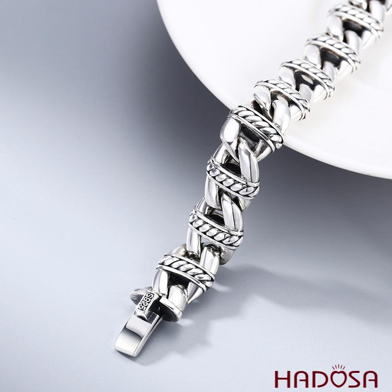 Lắc tay bạc nam đẹp