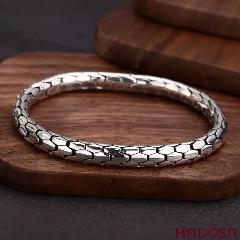 Lắc Tay Nam Bạc Thái Phong Cách Rắn Huyền Bí