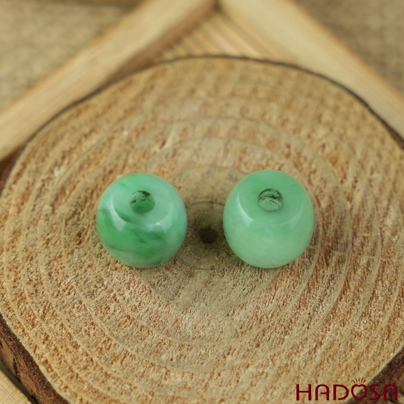 Lu thống Cẩm Thạch xanh lí hạt bầu 10-12mm