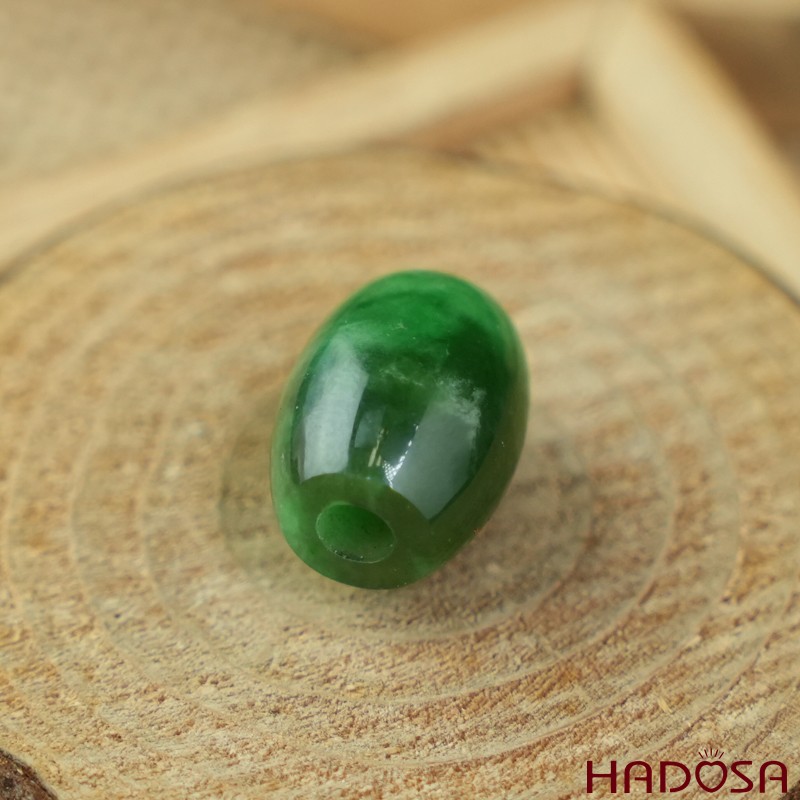 Lu thống Cẩm Thạch xanh sơn thủy 14x17mm