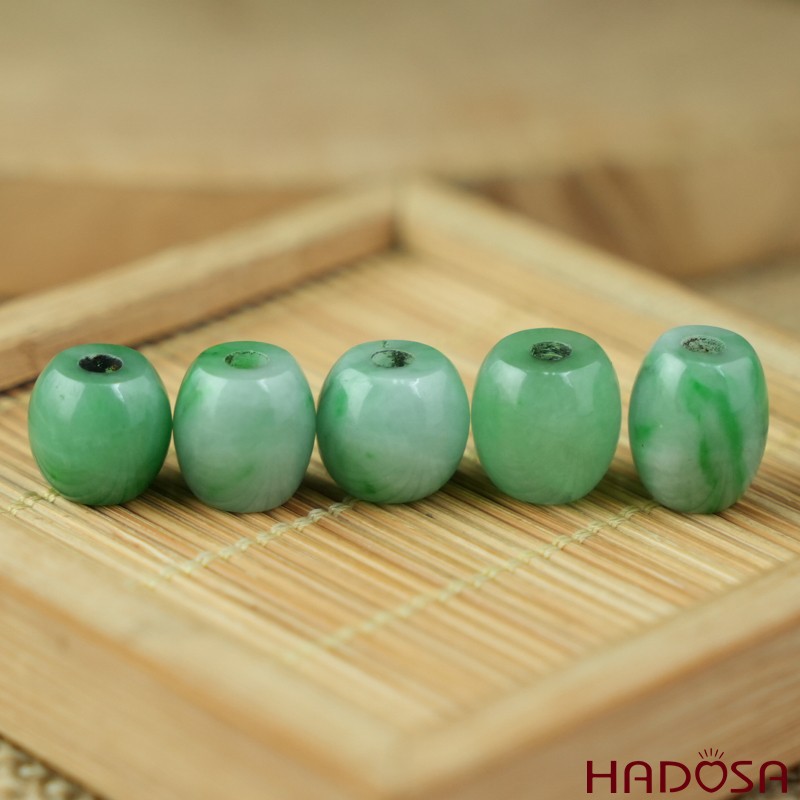 Lu thống Cẩm Thạch xanh lí hạt bầu 10-12mm