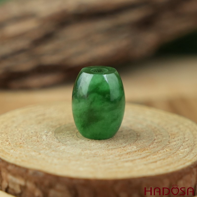 Lu thống Cẩm Thạch xanh sơn thủy 14x17mm