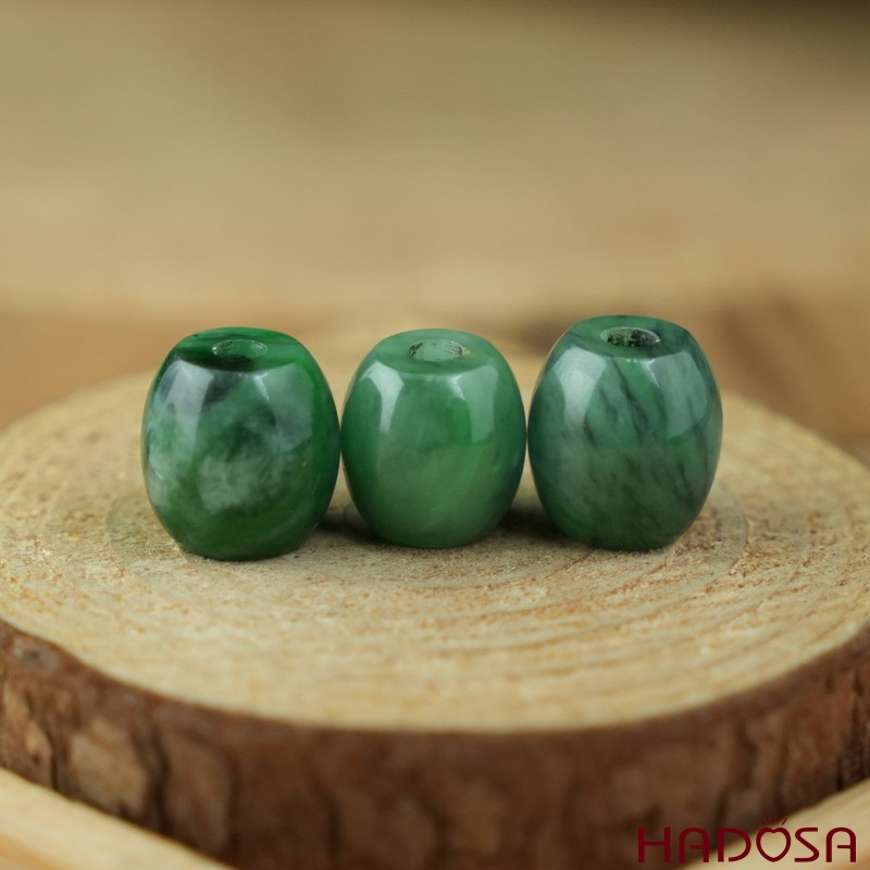 Lu thống Cẩm Thạch xanh đậu hạt bầu 10-12mm