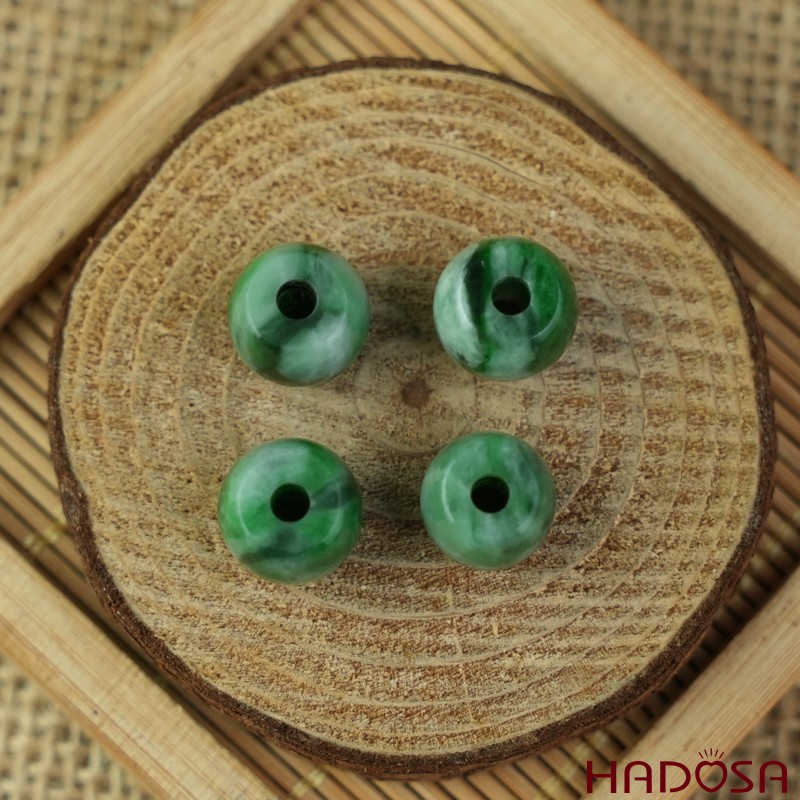 Lu thống Cẩm Thạch xanh vân hạt bầu 10mm