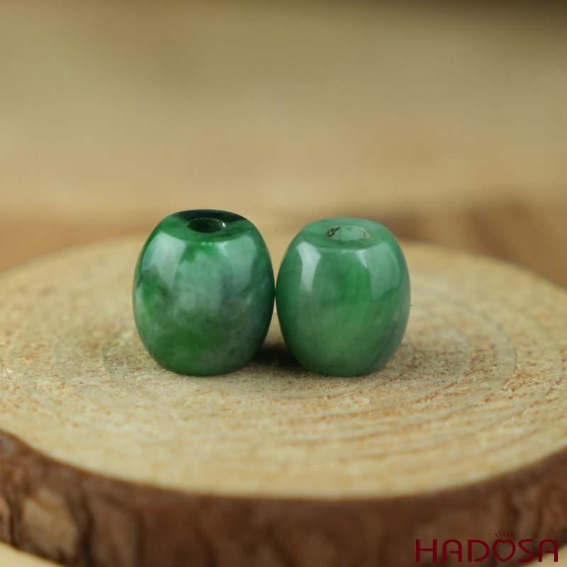 Lu thống Cẩm Thạch xanh đậu hạt bầu 10-12mm