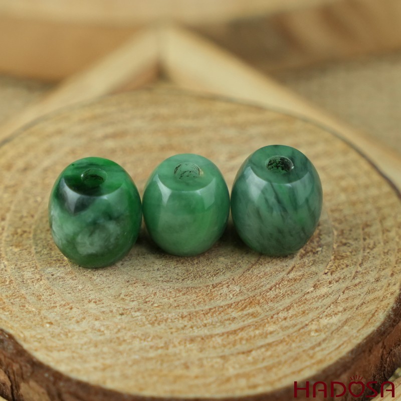 Lu thống Cẩm Thạch xanh đậu hạt bầu 10-12mm