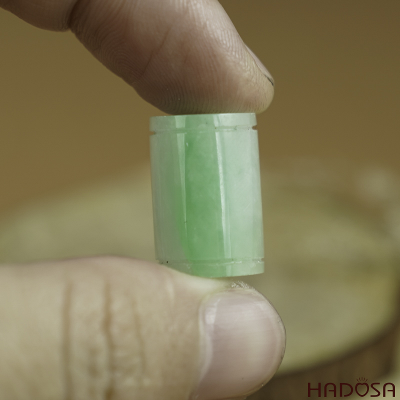 Lu thống Cẩm Thạch xanh lý 11x14mm