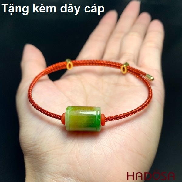 Lu thống Cẩm Thạch xanh đậm chạm 10*11mm