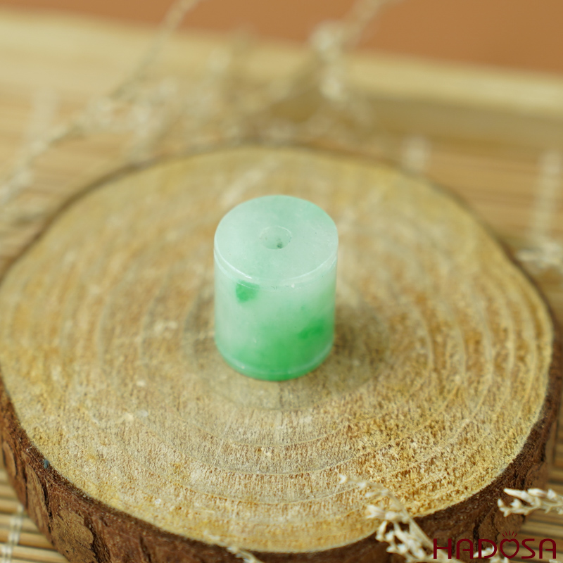 Lu thống Cẩm Thạch xanh lý 14x12mm