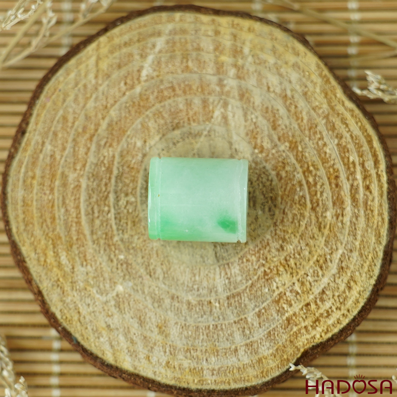 Lu thống Cẩm Thạch xanh lý 14x12mm