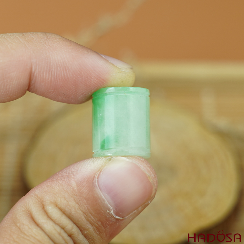 Lu thống Cẩm Thạch xanh lý 14x12mm